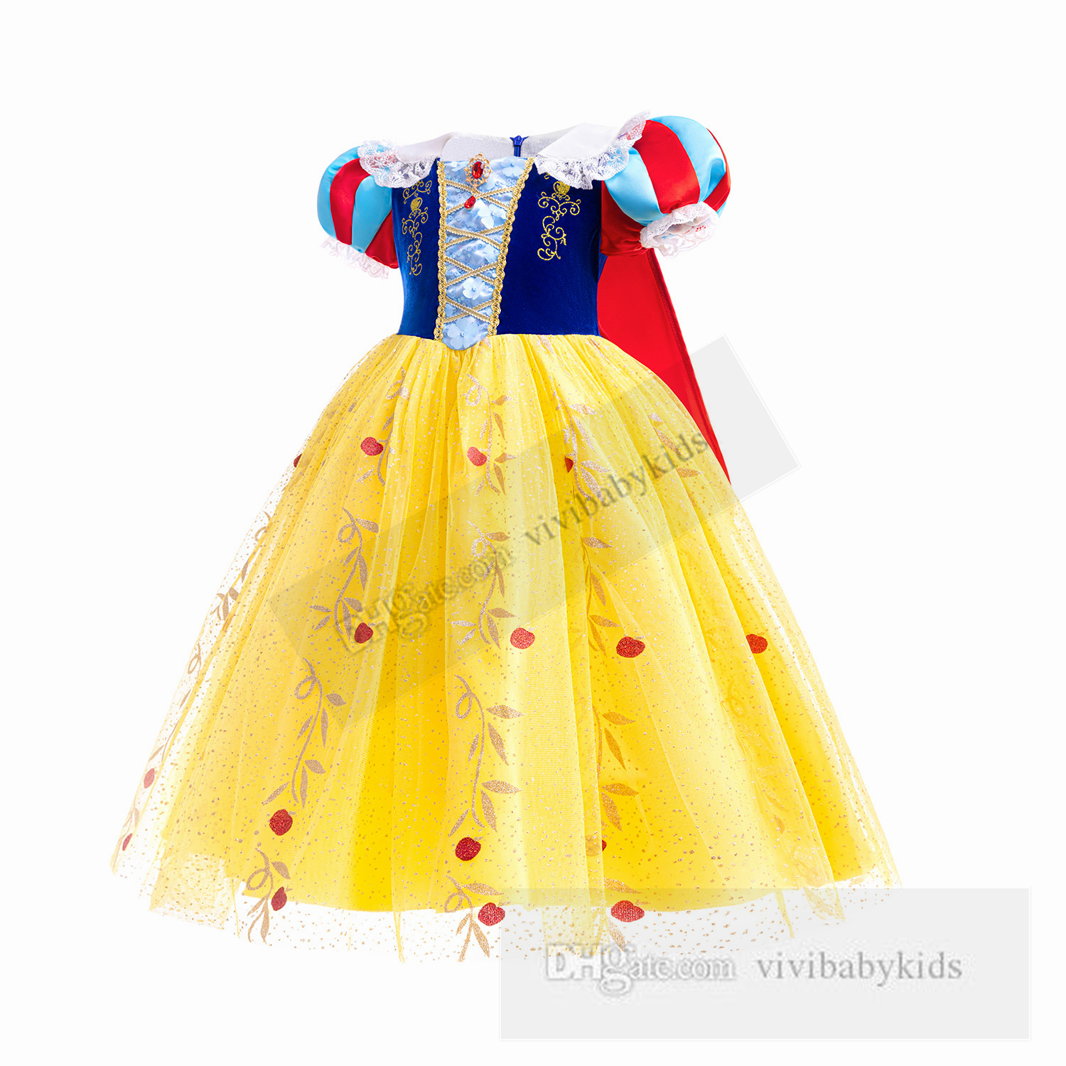Dzień dla dzieci sukienki cosplay imprezowe dziewczyny haft haft lapowy koronkowy tiulowy tiul sukienki dla dzieci Halloween festival ubrania Z7854