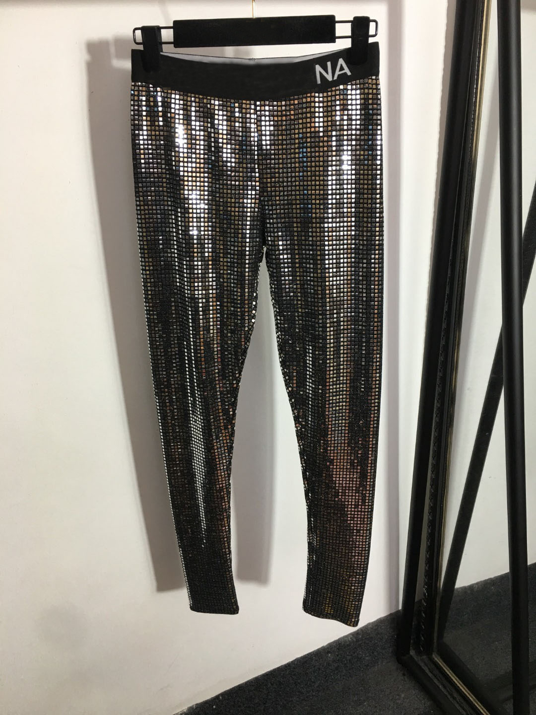 Women Tracksuits Outfits Pants Letter Sequin Grid Printed Sets Sportswear T-Shirt Top Pants Suits Streetwear Leggings