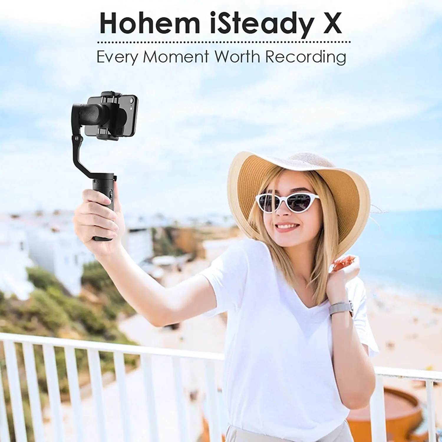 Gimbal Threeaxis Balanced AntiShetake Video Tourning Lightweight pliable Portable Mobile Phone Stabiliszer Adable pour Android iOS