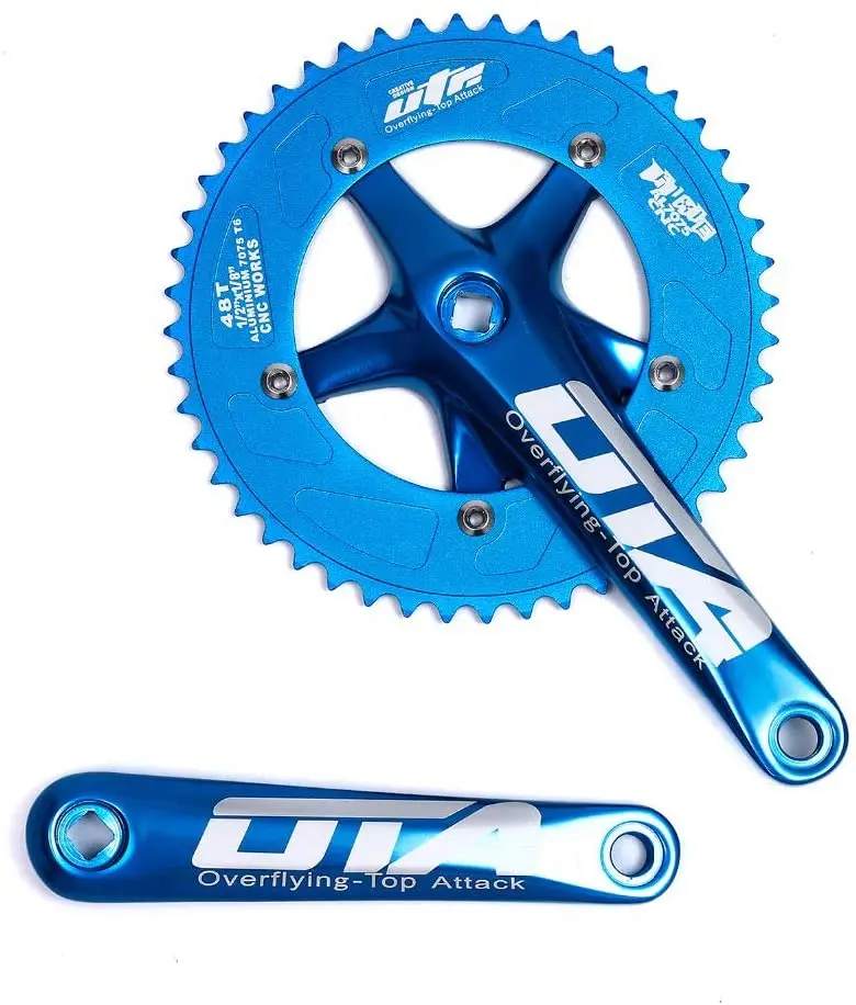 Запчасти OTA односкоростный коленчатый шахта 48T 170 мм Crancarms 130 BCD Fixie Crankset для односкоростного велосипедного велосипеда Ficycle Focycles Ficycles