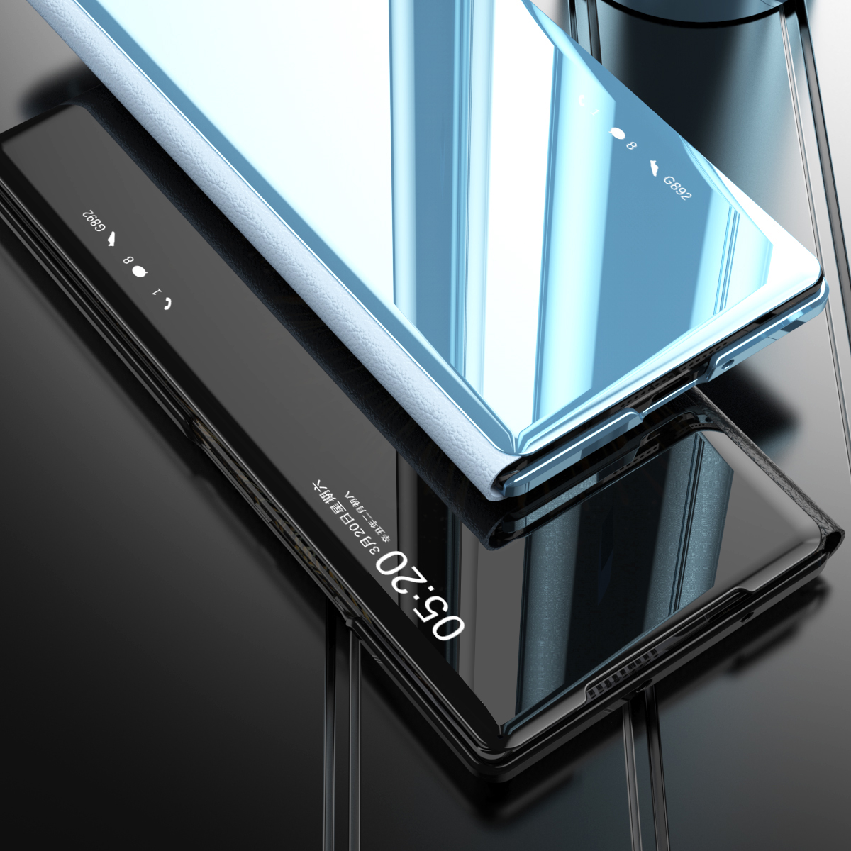 Miroir Touch For Vivo x Fold 3 Pro View Flip Flip Flip Flip Livre réveil