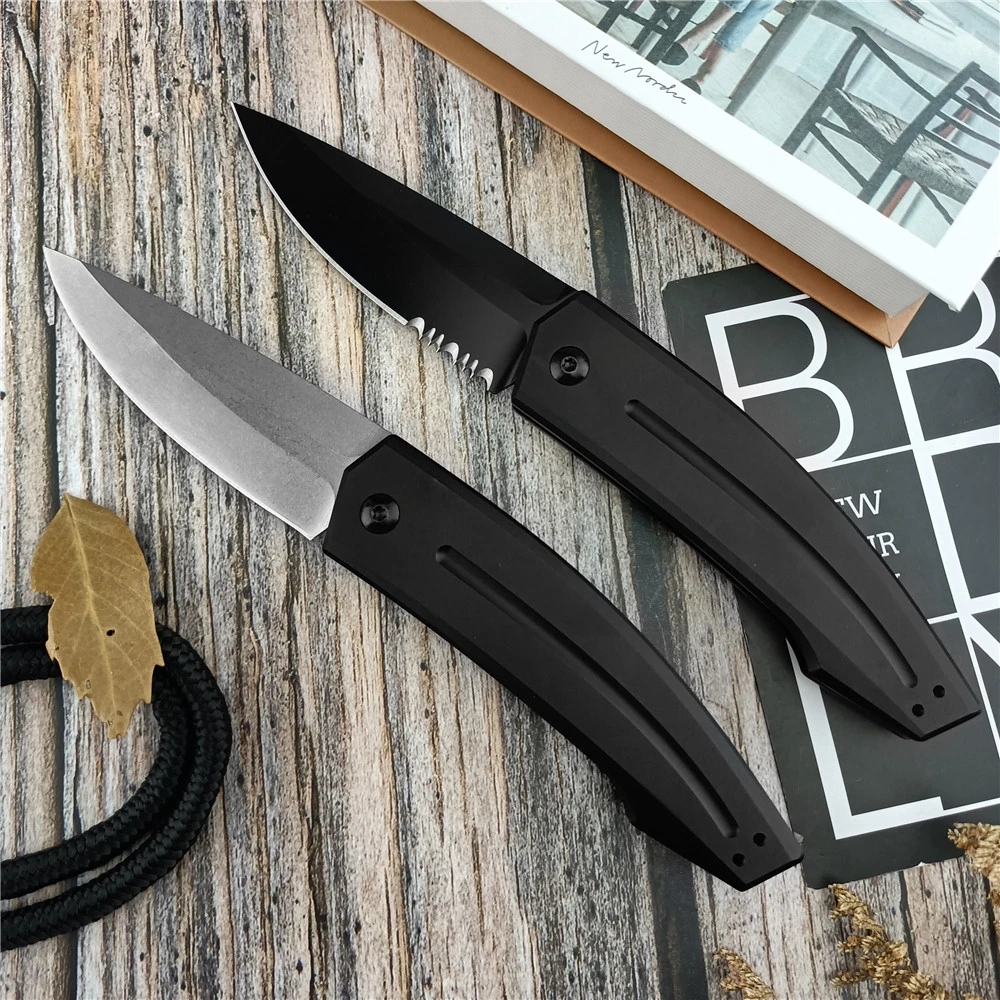 KS OUVERTISSE FAST AU au 7200 Lancez 2 couteau de poche pliant D2 Blade Aviation Aluminium Handle EDC Tactical Survival Knife Tool