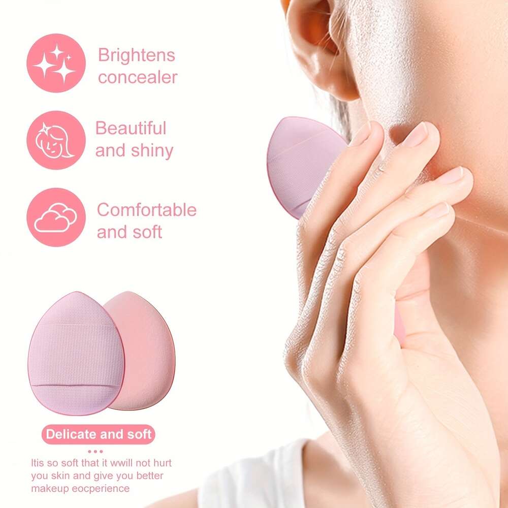 Finger Puff Puff, ,suitable for Foundation, Concealer, Eye Shadow,beauty Makeup Tools