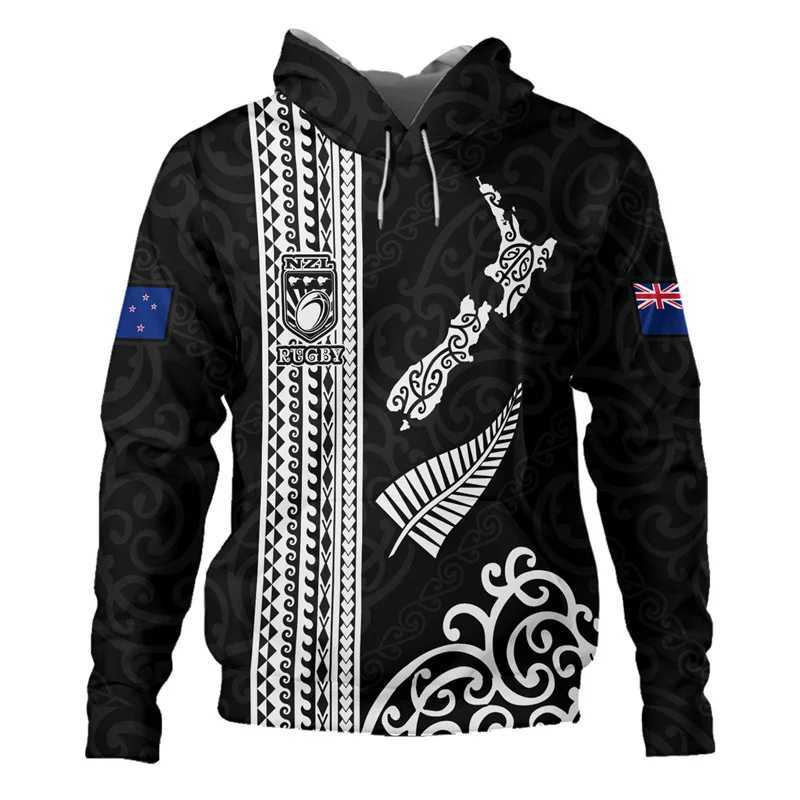 Heren Hoodies Sweatshirts Nieuw -Zeeland Rugby Kia Ora Silver varens Grafische hoodie Y2k vlag nieuw in hoodies Sweatshirts Hoodies voor mannen pullover kleding 240424