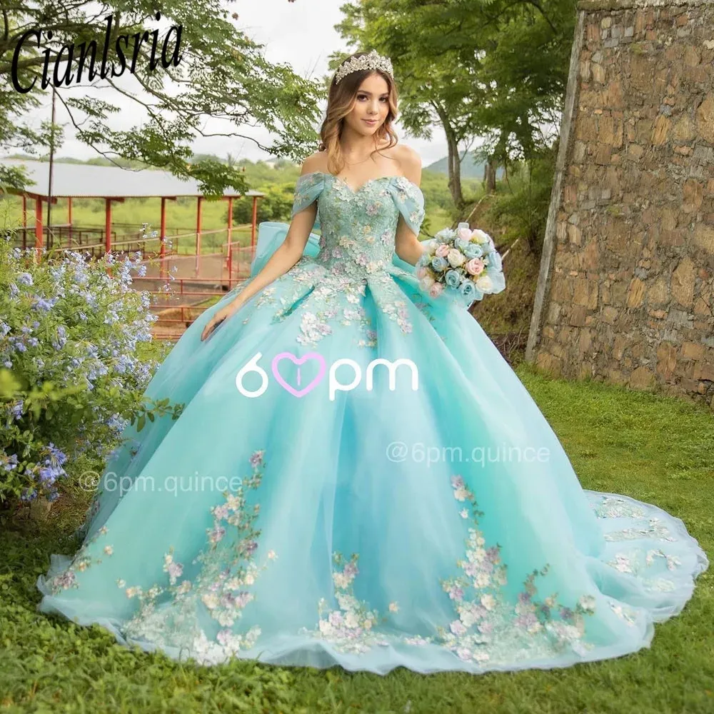 Монетный зеленый цвет с плеча с мячом платья Quinceanera платья приспособления для вечеринки на день рождения платья с бисером платья на выпускные выпускные