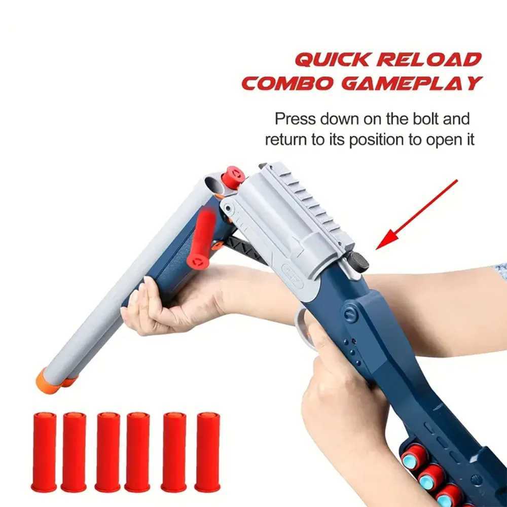 Gun Toys Foam Bullets Cool Shotgun Toy Gun Safe For Boys Kids Holi Gun Tk Shop Toys Dropshippingl2404