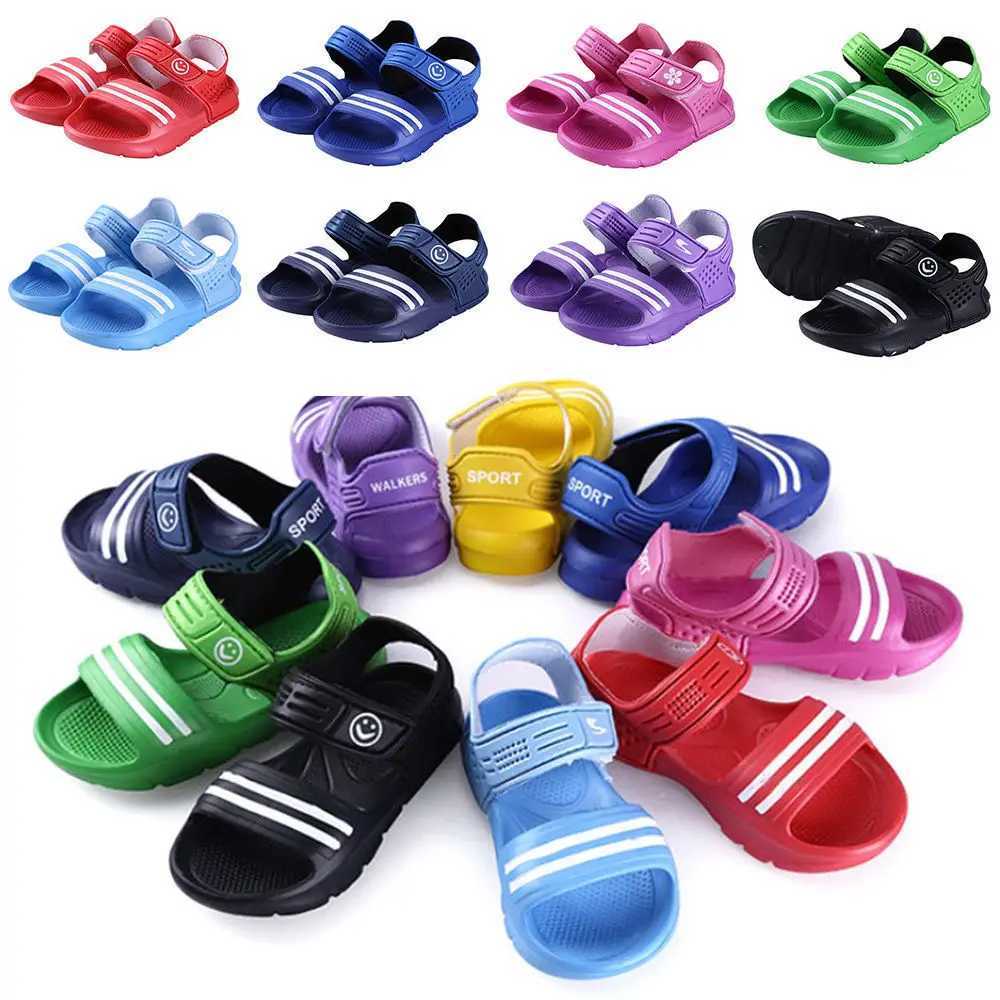 Sandals Baby Boys Girls Summer Beach Casual Sandals Kids Children Flat Shoes Lightweight Breathable PVC Sandals New 240423