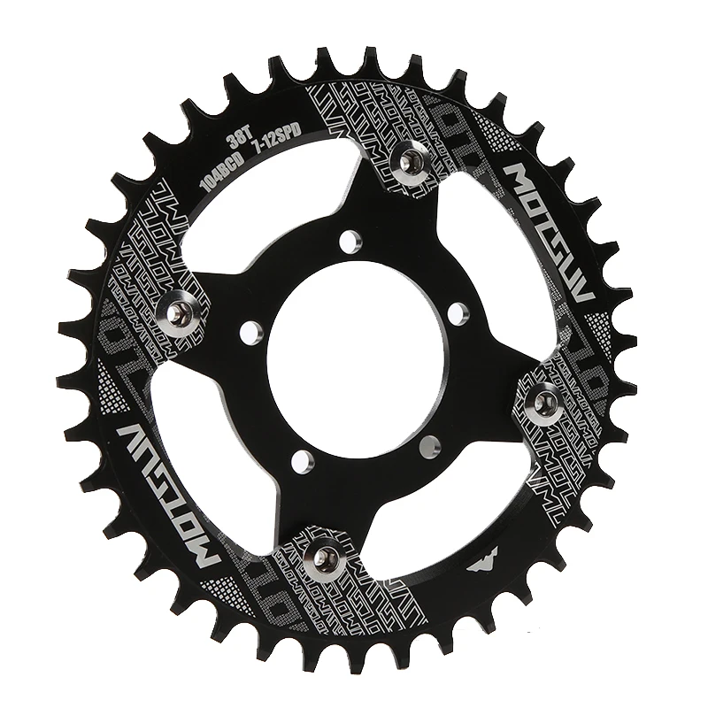 Parts Bicycle Bike Aluminum alloy 104BCD 130BCD bicycle chainring 30T/32T/34T/36T/38T/40T/42T Crankset Bafang MTB Bike Parts