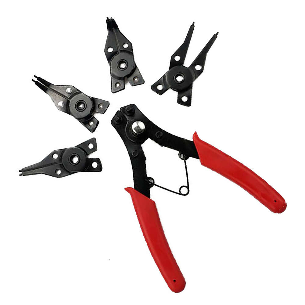 Новый 4 в 1 набор автомобиля Snap Ring Multi Crimp съемной Plier Head Head Stainting Circlip Pliers Ручные инструменты