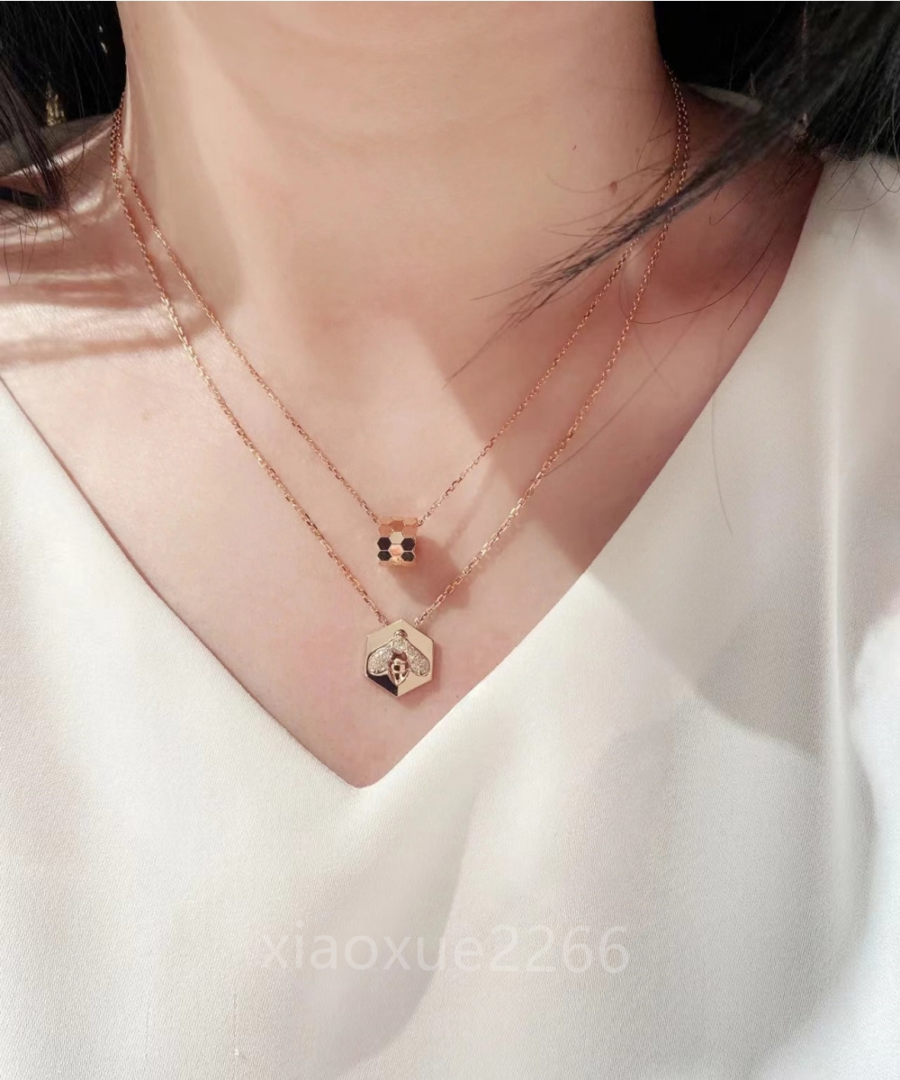 Collar de lujo Honeycomb Collar Diseñador para mujer Collar shangmei Collar chapado de oro de 18 k