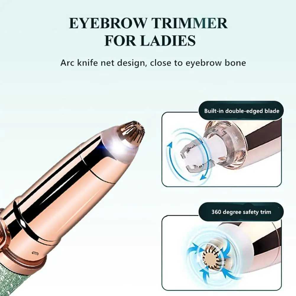 Épilator sourcil Trimmer stylo maquillage facial épilateur indolore portable femme rasoir électrique Razor Corps pour les femmes D240424