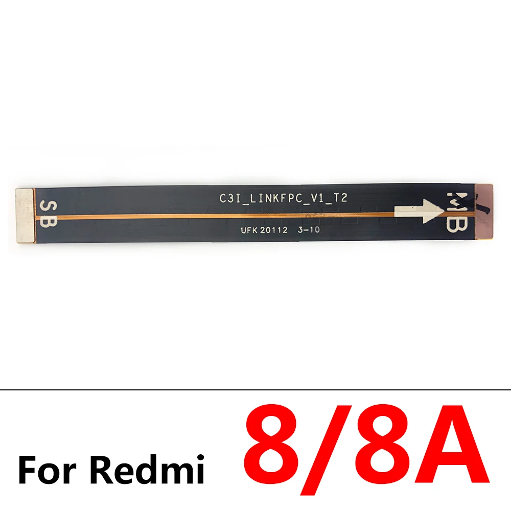 ケーブルオリジナルの新しいメインマザーボードフレックスケーブルXiaomi Redmi 9 9a 9c 6 6a 8a Note 10 8 7 6 Pro 5 5a Flex Logic Board for Note 11s
