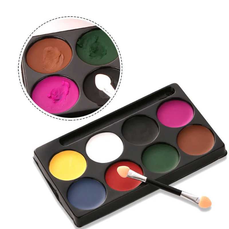 Peinture corporelle 8 couleurs faciales non toxiques peinture de corps