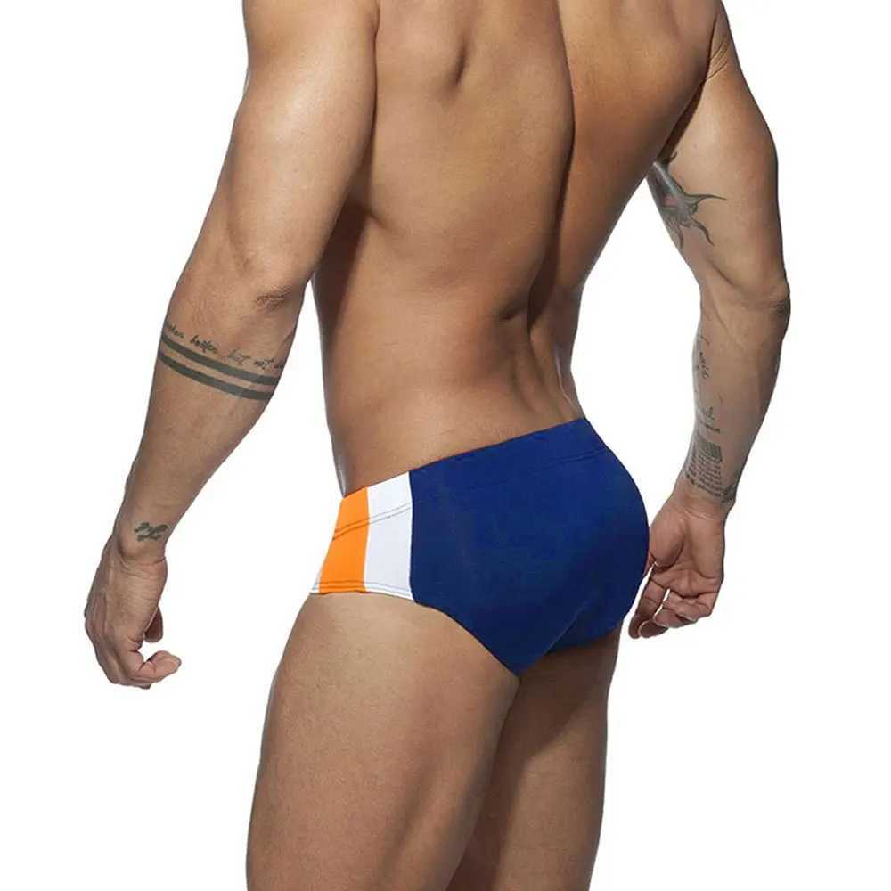 Swimwear masculin Mens Swimwear épisser des mémoires de natation basse baignade natation courte pantalon de plage sport de maillot de bain bikini masculin