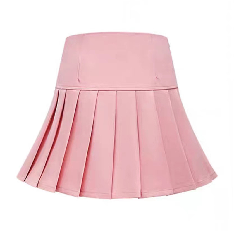 Ropa de golf Spring/Summer Outdoor Sports Shorts Subskirt Falda corta plisada para mujeres con correas de línea A para cubrir el espectáculo de carne Slimness Pink, casual