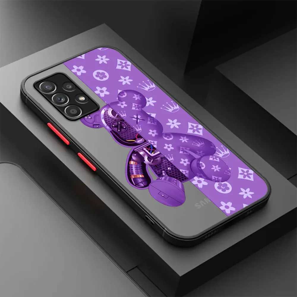 Połączenia telefonów komórkowych Matte Case dla Samsung Galaxy A54 5G A53 A21S A73 A72 A71 A70 A50 A52 A22 A14 A13 4G A12 A32 A24 Zakłada telefon