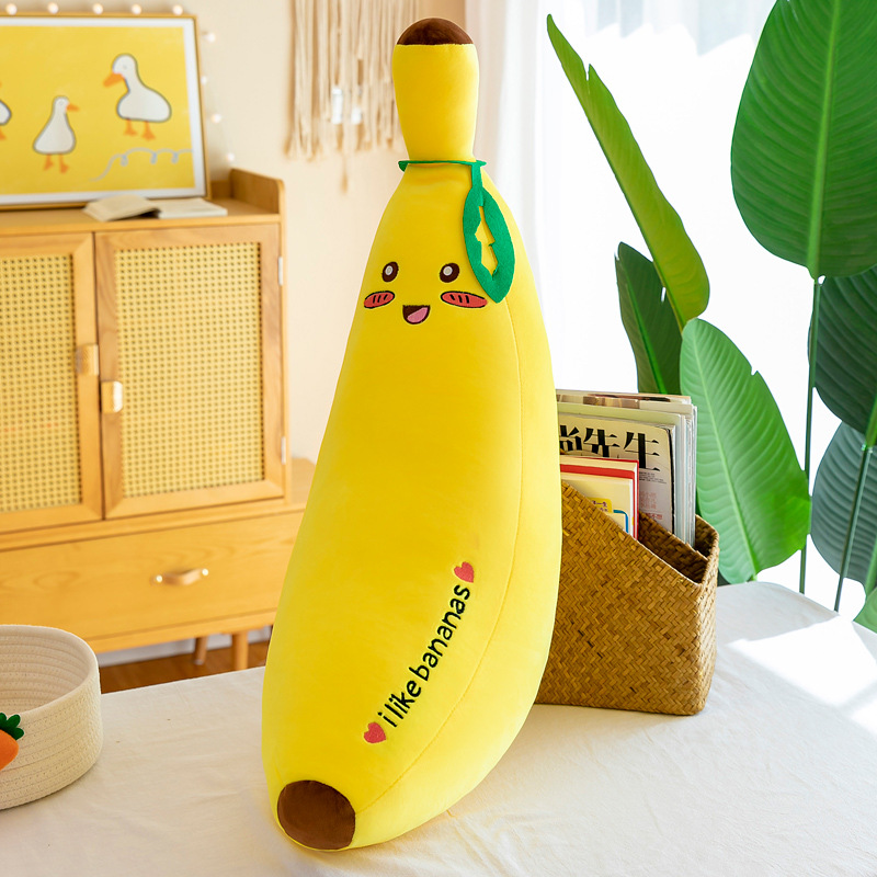 Oreiller de banane douce, jouet en peluche, poupée pour enfants, cadeau d'anniversaire créatif, cadeau de la société de poupée