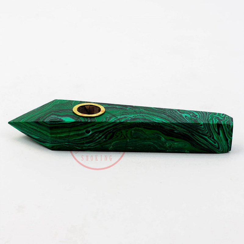 New Style Natural Stone Pipes Crystal Diamond Filter Screen Bowl Portable Innovative Herb Tobacco Cigarette Holder Smoking Handmade Gemstone Handpipes DHL