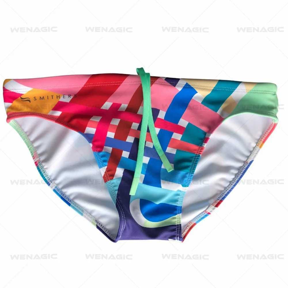 Herren Badebekleidung Herren Professionelle Schwimmschreibweise Bikini Schwimmstüle Sexy Sport Badebode sowie Größe Badeanzug Schnell trockener Strand -Surf Shorts D240424