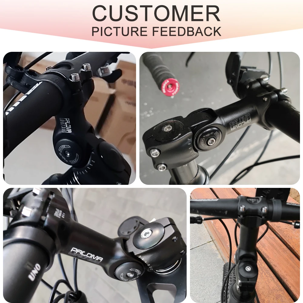 Onderdelen Paloma Bike Stam Riser Verstelbare hoek Aluminium Legering Vork Stam Adapter Mountain Bicycle Standbar Steelaccessoires