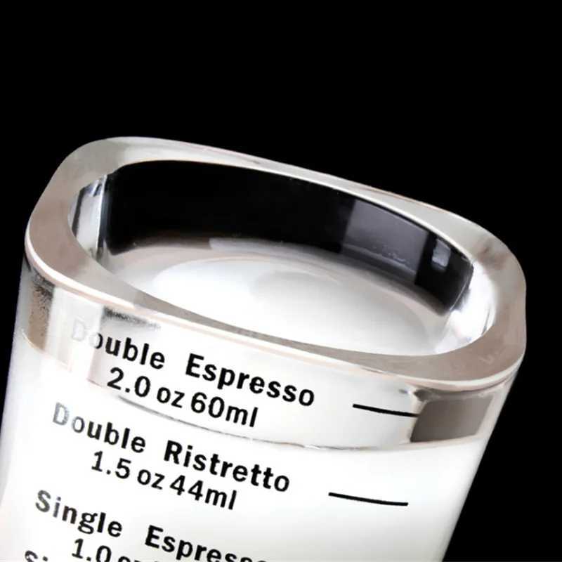 Bambucini da 60 ml di misurazione di misurazione semplice mini espresso in vetro in vetro a piante di vino a peso liquido uso domestico H240425