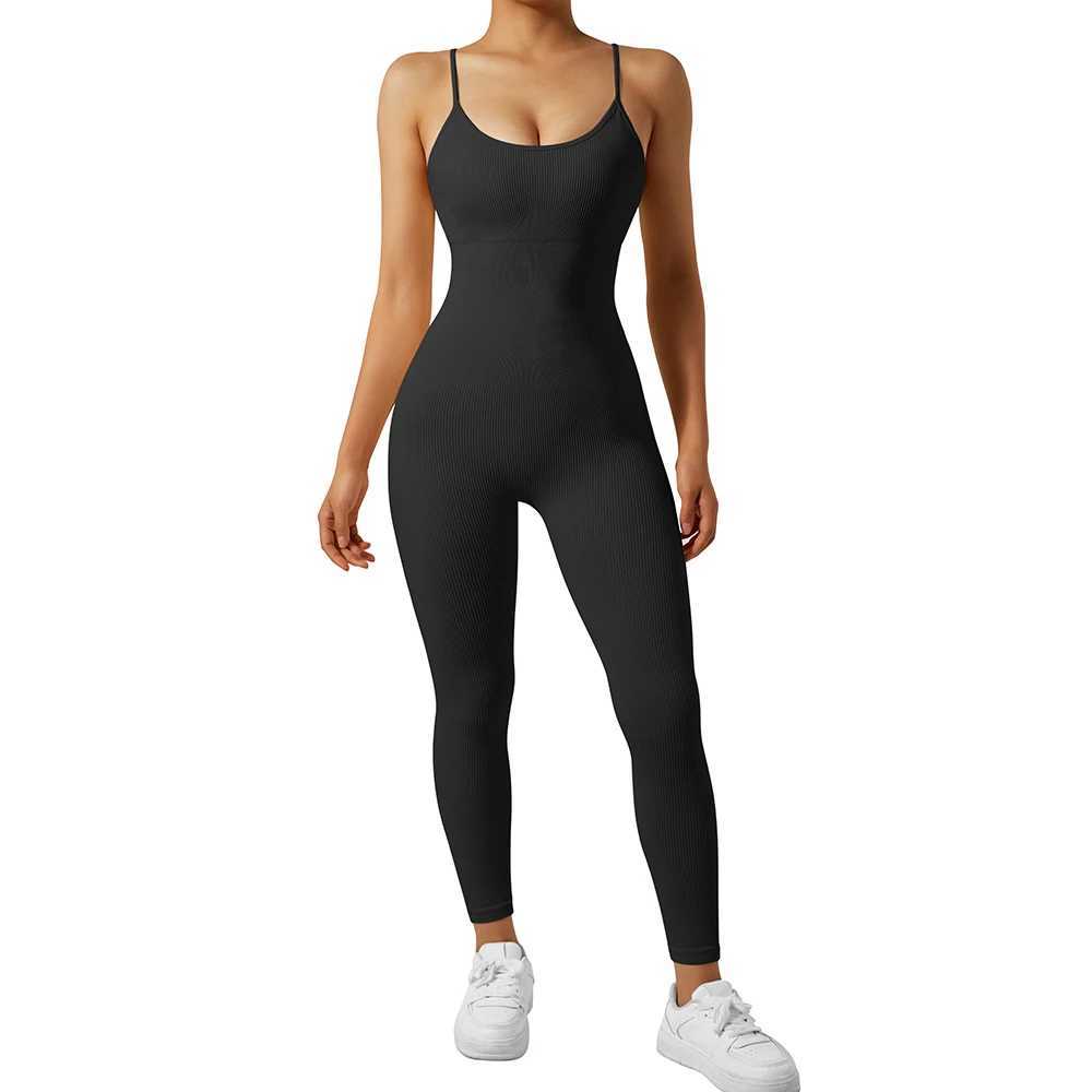 Combinaisons pour femmes Rompers Casual Basic Basic Right Assalage Vêtements pour femmes sans manchettes Sports Sportswear Cotton Rituds Vêtements à sauts pour femmes Top Y24