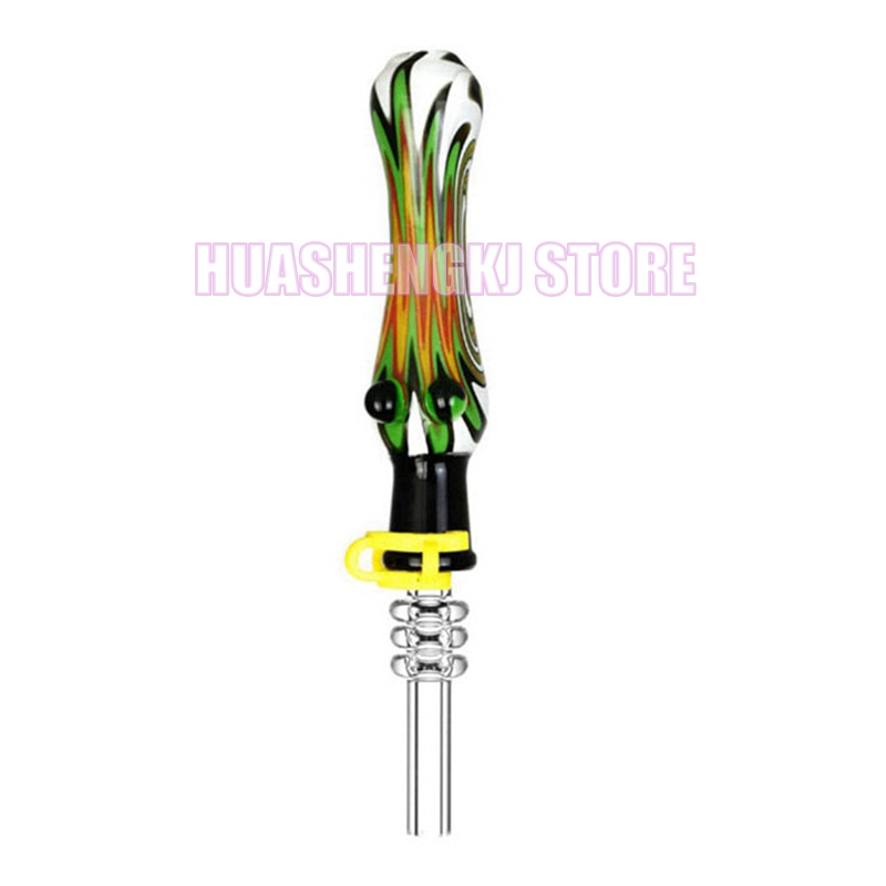 Neueste farbenfrohe Perücke WAG -Glasrohre Filter Handpipes Zigarettenhalter 10 mm männliche Gummguschelspitzen tragbarer Wasserrohr -Rauchöl -Rigs Strohrohr Mundstück DHL DHL