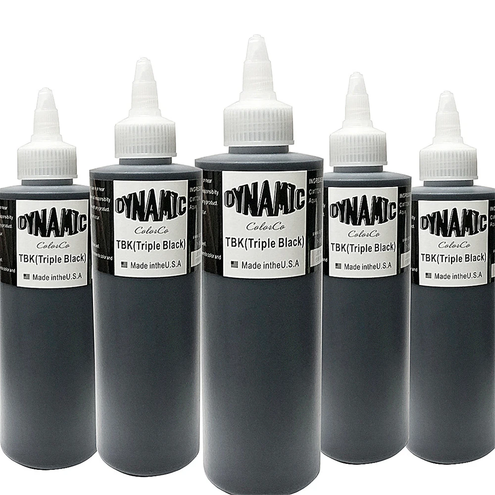 Ghost Ax tatuering bläck 240 ml Professionell svart tatueringsfärg för kroppskonstmålning Permanent Makeup Tattoo Supplies Blk TBK