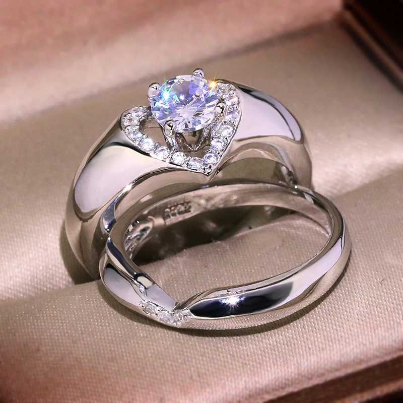 Bandringar Ny ankomst Vintage Rose Gold Filled Wedding For Women Fashion Jewelry Luxury White Zircon Engagement Ring H240425