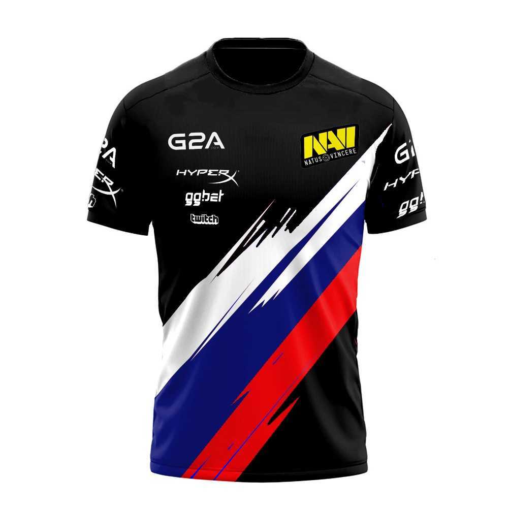 Herren-T-Shirts Sommer 3D Printed G2 Game National Team Uniform Herren Quick Dry T-Shirt E-Sports-Fans Kurzarm Tops Mode übergroße Teesl2425