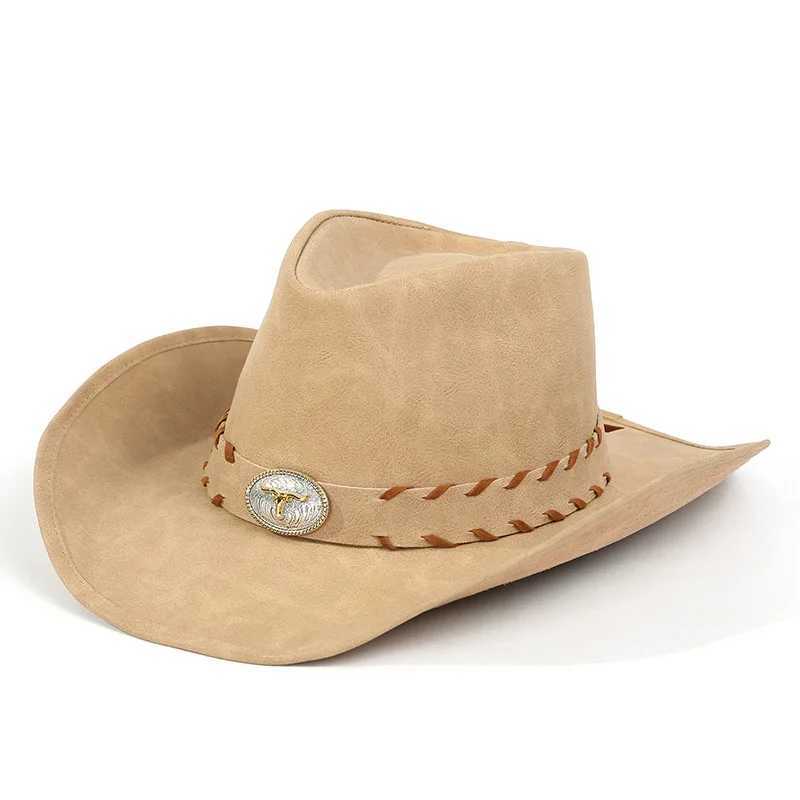 Chapéus de aba larga chapéus chapéus west cowboy fedoras chapéu para chapéus de homem para mulheres cinturões fedora jazz cáps