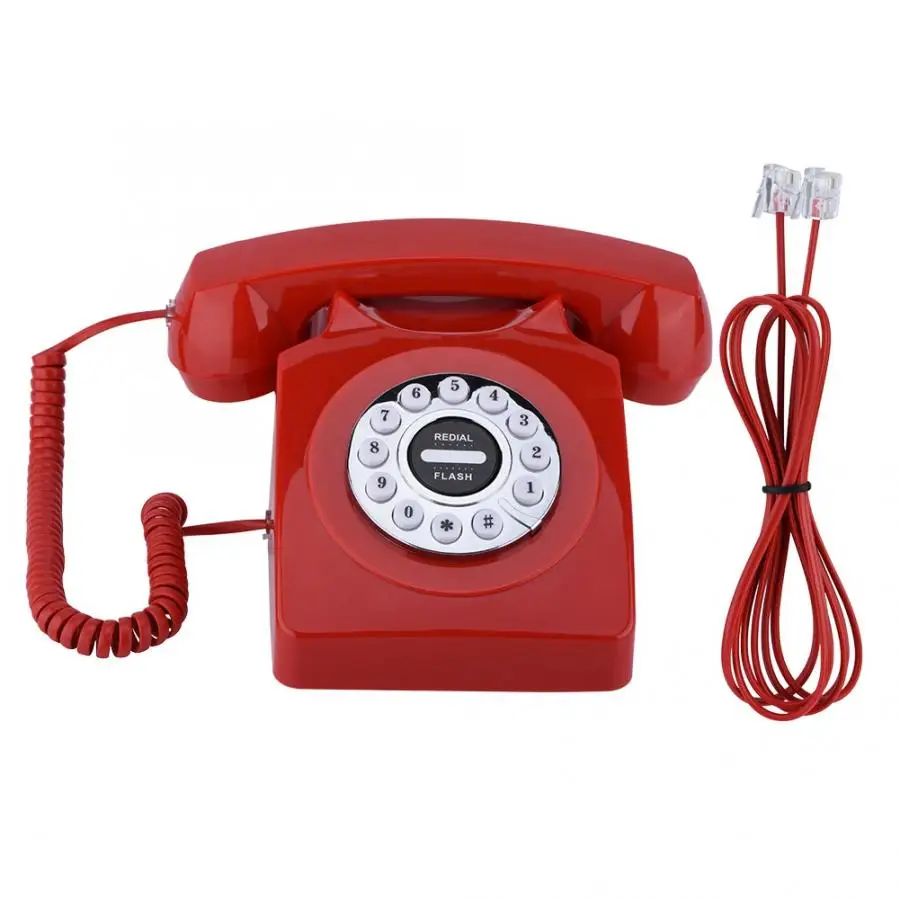 Accessories Retro Dial Phone Vintage Antique Telephone Numbers Storage Clear Sound Retro Telephone for Home Office Business telefono