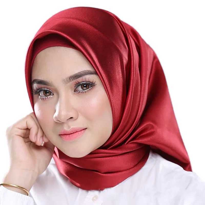 Hijabs Nouvelle soie enveloppe musulmane instantanée hijab femmes écharpe châle Headscarf Satin pashmina bandana islam foulard femme musulman turban écharpe D240425