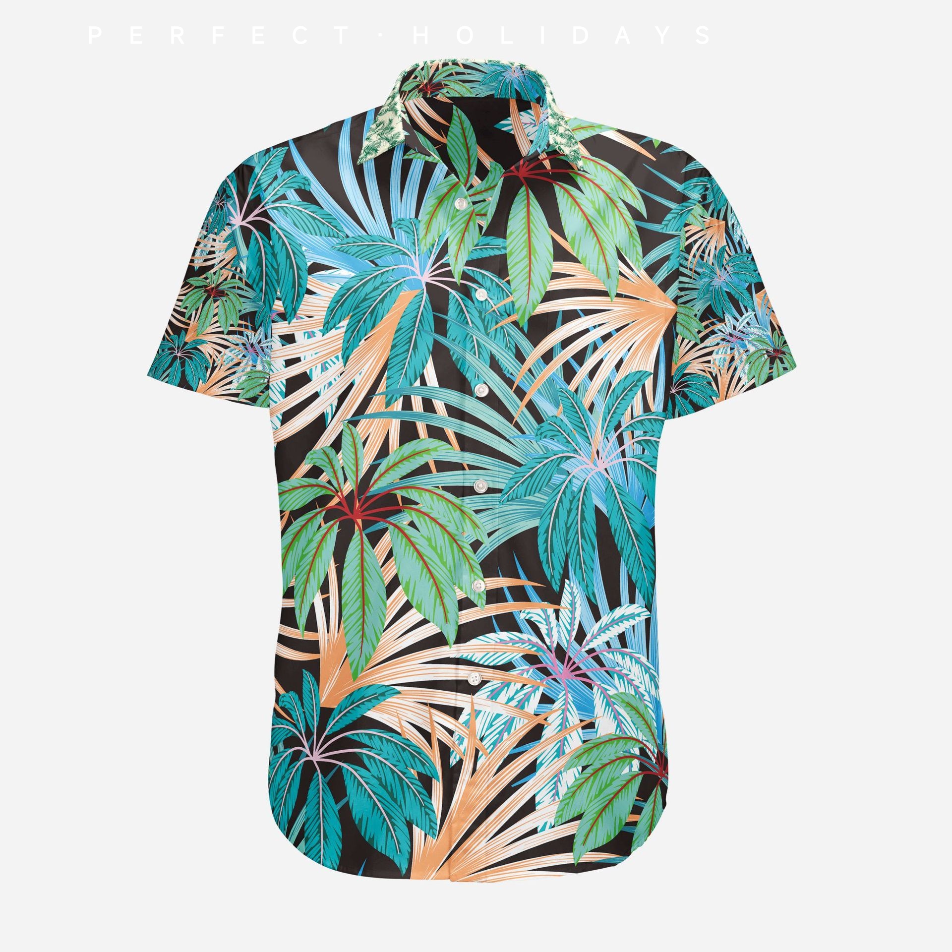 Summer Hawaiian Flower Casual Men Shirts Imprimés avec manches courtes pour les vêtements de mode coréens Vente surdimensionnée