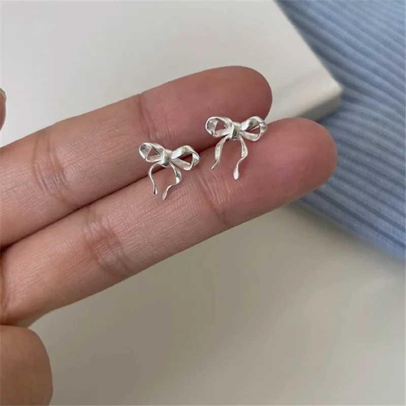 Boucles d'oreilles de goujon à papa à lustre en lustre en argent argent pour femmes