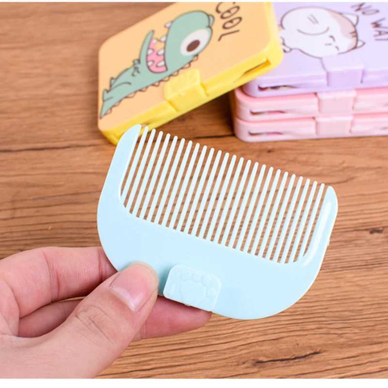 Spiegel Travel Hair Pinsel Make-up Mirrors Kits tragbare Kammhaarbürste Antistatische Kämme Friseur Styling Kosmetisches Werkzeug Zufälliger