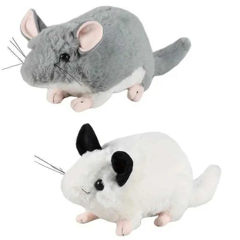 Animaux en peluche en peluche 30 cm / 11,8 pouces de souris chinchilla réaliste en peluche de peluche de peluche pour enfants