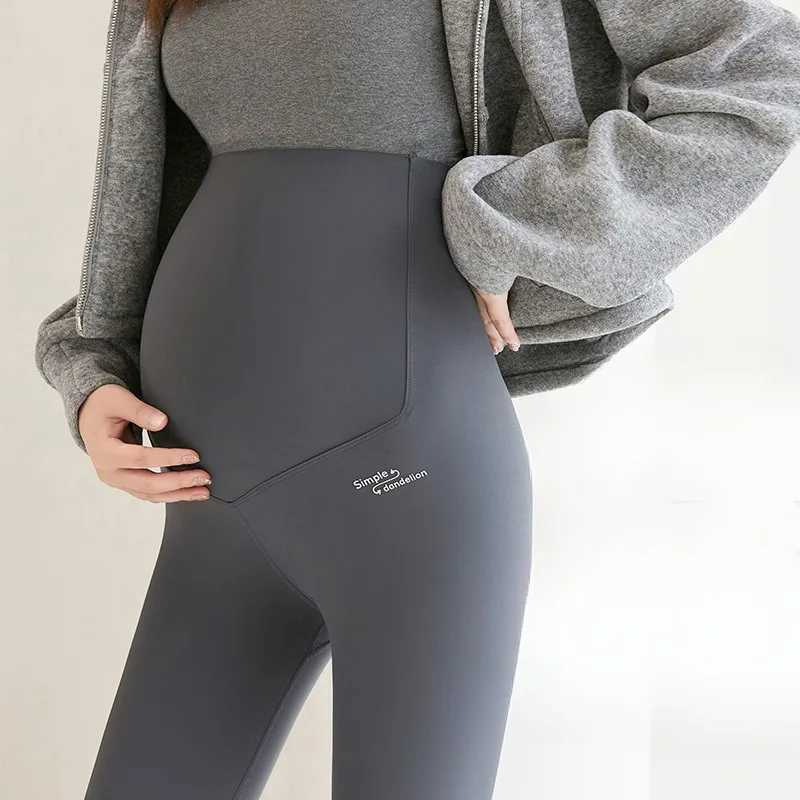 Moderskapsbottnar Stylish Maternity Leggings sömlös mag stöd graviditet byxor gravida klädsel2404