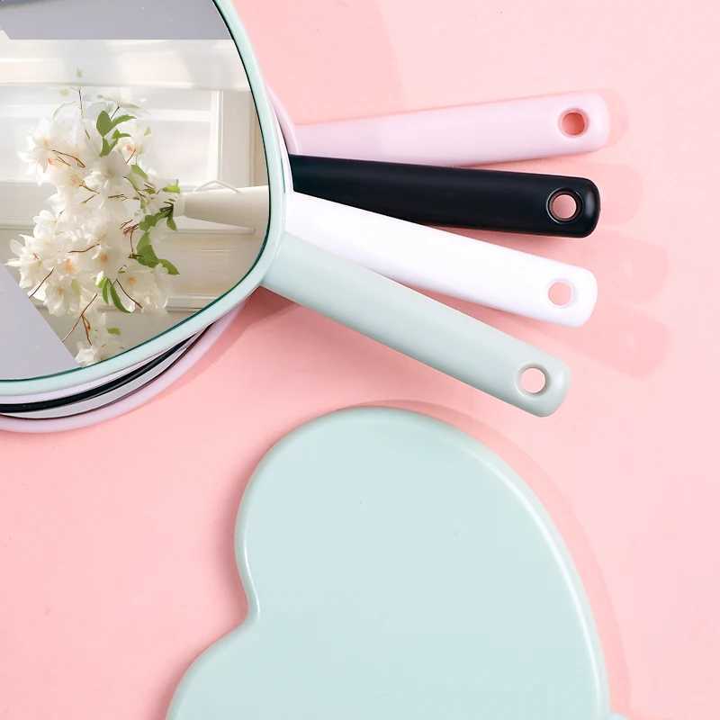 Espelhos adoram maquiagem espelho 4 opções de cores Opções portátil espelho de maquiagem Novos espelhos de maquiagem, estilo de menina doce, adequada para carregar