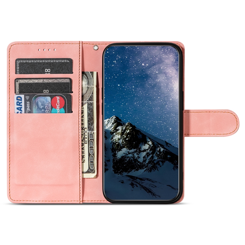 Ręczne odczuwanie skórzanych portfeli PU dla Samsung S24 Plus S23 Fe S22 Plus A55 A35 A15 A54 A34 A24 A14 A13 A12 A22 A32 Feel Feel Feel Card Card Slot Uchewnik Flip Cover Cover Torebka