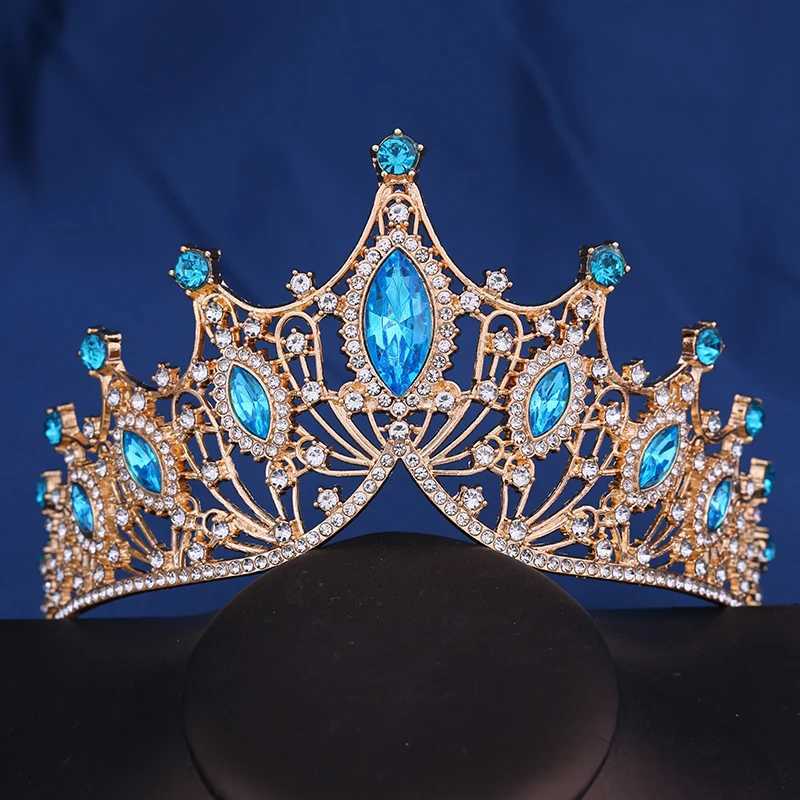 Bijoux de cheveux Bridal Crown Baroque Vintage Headwear Crystal Tiara for Women Wedding Crown Robe ACCESSOIRE