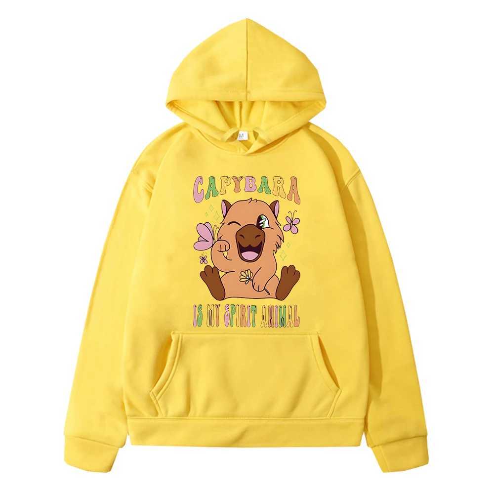 Xuib Men's Hoodies Sweatshirts Children Autumn Fleece Sweatshirt Capybara Kawaii Anime Hoodie Boy Y2K Sudadera Castiral Pullover Jacket Kids Kids Girl 240424