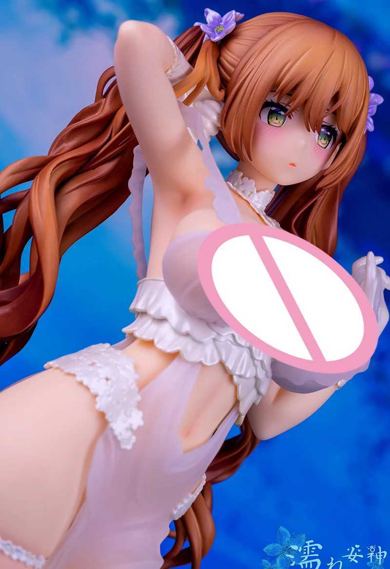 Action Toy Figures Skytube Japanese Anime Sexy Girl Illustration par Mataro Nure Megami 1/6 PVC Figure d'action Modèle de collection adulte Doll Toys Gift Y2404258ZIG