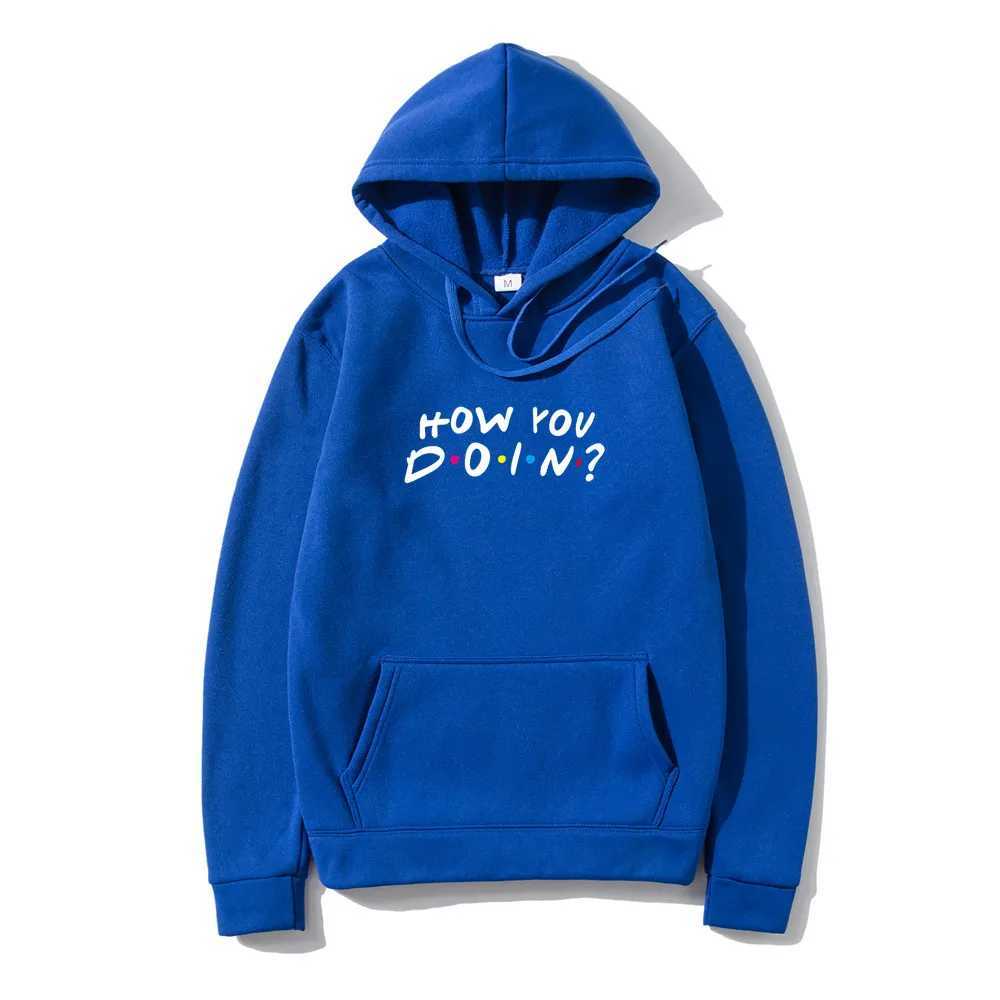 Men's Hoodies Sweatshirts FRIENDS Printed Men Hoodies Sweatshirts Casual How You Doin Hoodie Sweatshirt Fashion hip hop Strtwear pullover Hot Clothes T240425