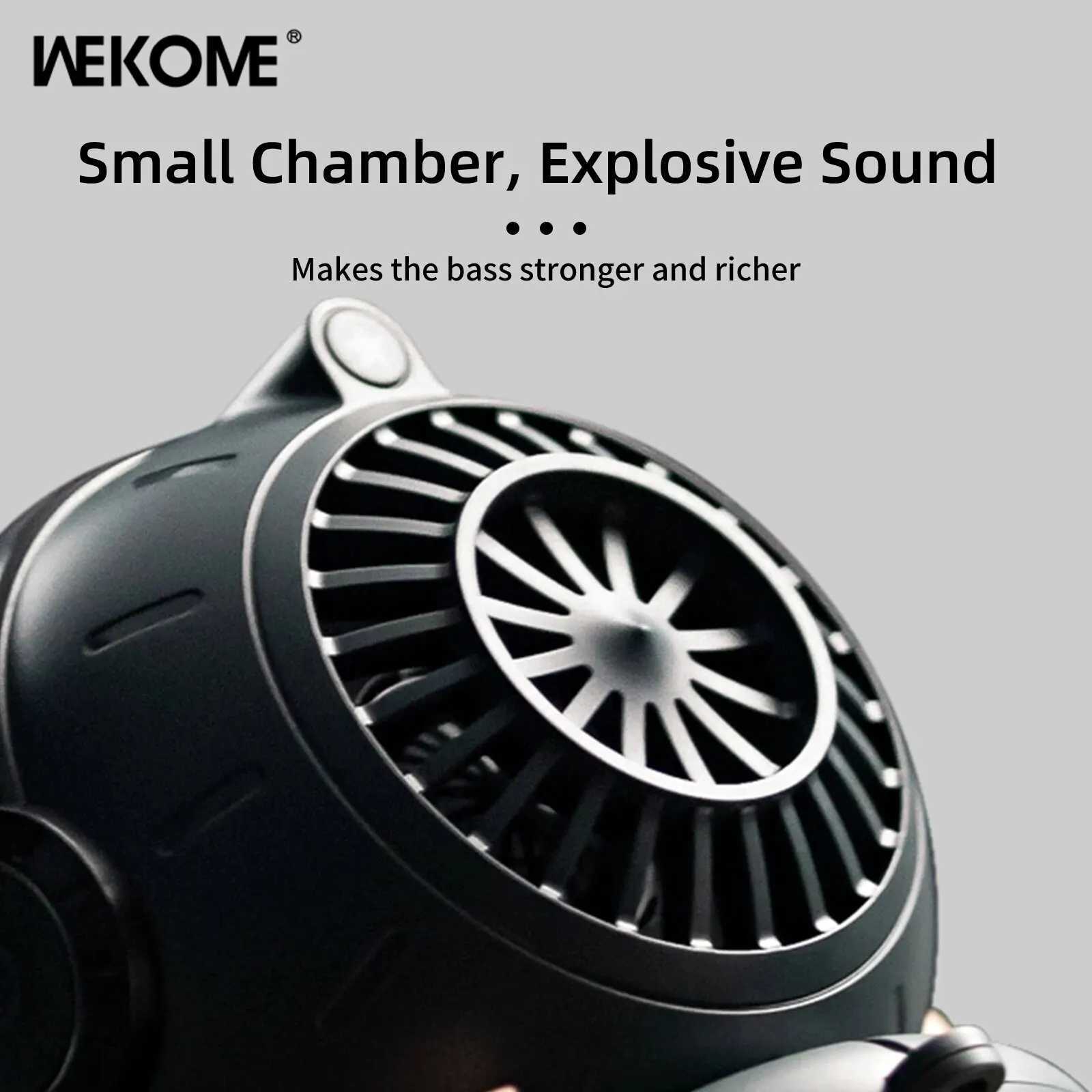 Alto-falantes portáteis Wekome sem fio Bluetooth Music Speaker v5.3 Sci-Fi Breathing Light Astronaut Shape Mini Alto-falante para decoração de desktop D240425