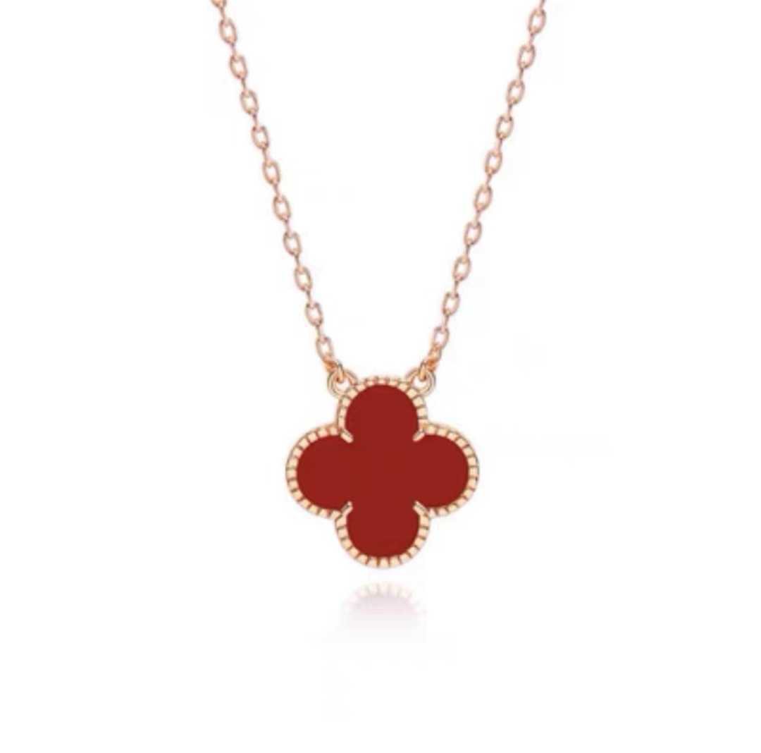 2024 Classic Four Leaf Clover Neckor Pendants S925 Lucky Necklace mångsidig och unik modestil Valentines Day Gift till flickvän