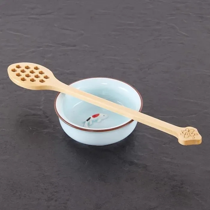 Wooden Honey Coffee Spoon Long Mixing Bee Tools Stirrer Muddler Stirring Stick Dipper Wood Carving Spoons