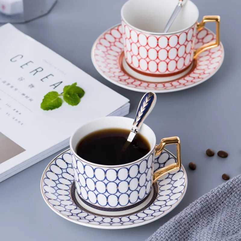 Tumblers Style Brytyjski luksus marokański sos kawy łyżka łyżka łyżka ceramiczna porcelanowa prosta herbata napój kuchenny H240425