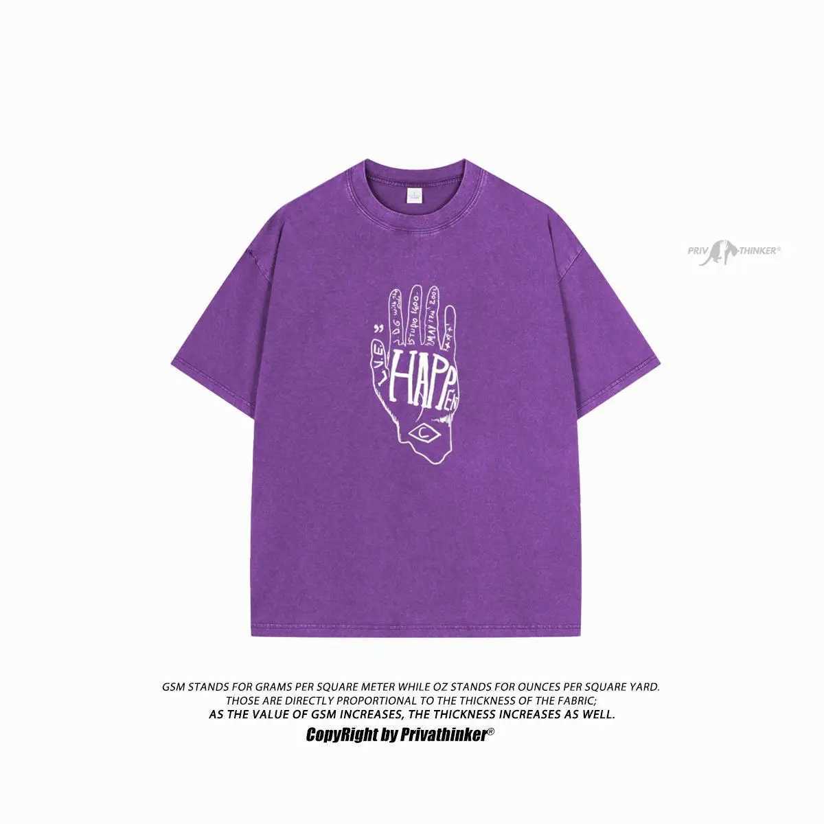 Men's T-Shirts Dos desenhos animados dos homens Graffiti gtico T-shirts lavado roupas de manga curta Tops Hip Hop grfico engraado algodo T marca moda masculino H240425