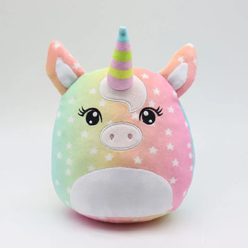 18cm Squish Mallo Cartoon plush little doll soft Q play unicorn children sleep with dolls